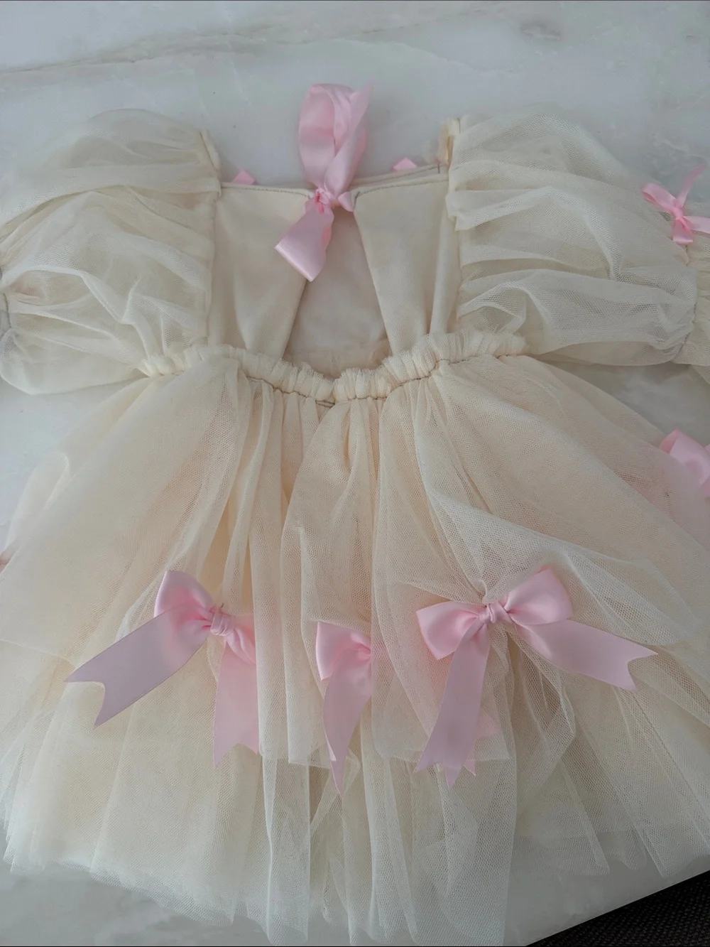 Cora and violet handmade first birthday one silly goose dress